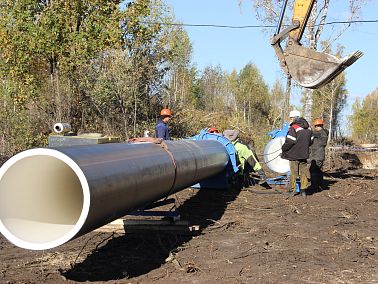 В Копейске продолжается строительство современного магистрального водовода