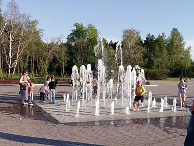 Фонтан в парке Победы временно отключён