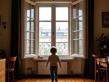 Полиция Копейска предупреждает об опасности открытых окон для малышей