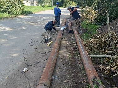 В Копейске восстанавливают горячее водоснабжение в посёлке Потанино