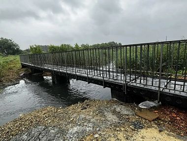 В селе Калачево завершают реконструкцию моста через реку Чумляк