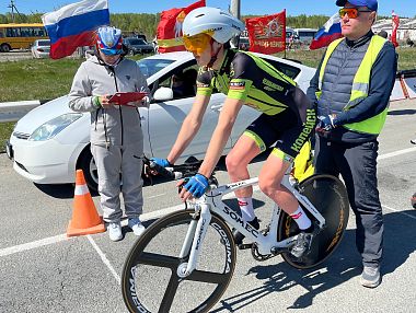 Копейские спортсмены блеснули на чемпионате УрФО по велоспорту