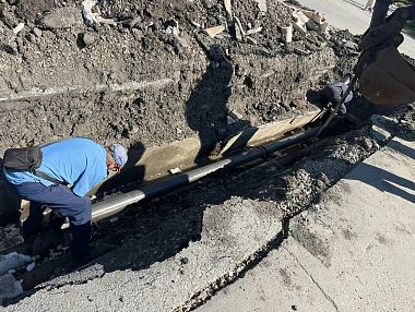 В Копейске восстанавливают горячее водоснабжение