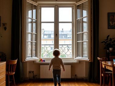 Полиция Копейска предупреждает об опасности открытых окон для малышей