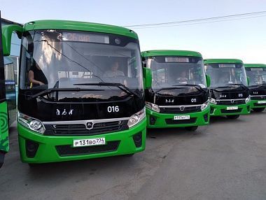 Новые автобусы вышли на маршруты Копейска