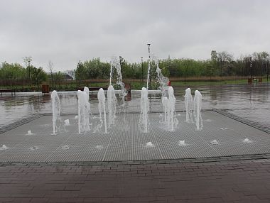 В Копейске запустили фонтаны