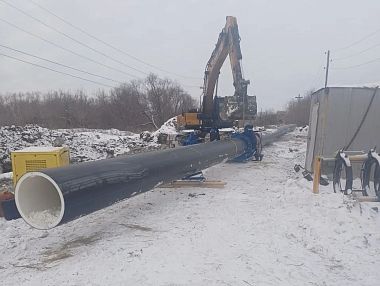 В Копейске продолжается строительство магистрального водовода